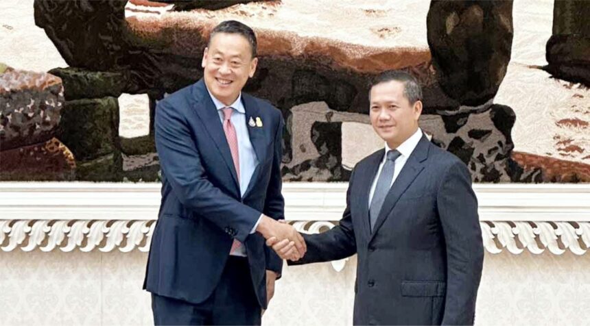 赛塔正式访问柬埔寨 晤首相洪玛奈