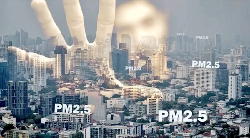全泰11府PM 2.5浓度超标达红色级别！