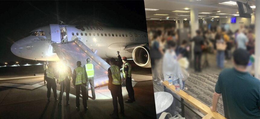 外国乘客开飞机紧急门 引发清迈机场混乱